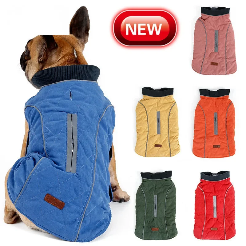High Quality Dog clothes Quilted Dog Coat Pet Warm Jacket Vest New Big Dog Retro Cozy Thick Vest Clothing 6 Colors
High Quality Dog clothes Quilted Dog Coat Pet Warm Jacket Vest New Big Dog Retro Cozy Thick Vest Clothing 6 Colors