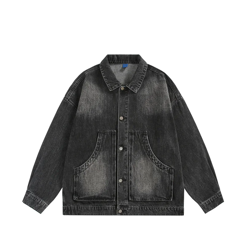 Men Washable Denim Jackets Diagonal Pocket Lapel Long Sleeve Loose Outerwears Streetwear Trend Couple Casual Coats
Men Washable Denim Jackets Diagonal Pocket Lapel Long Sleeve Loose Outerwears Streetwear Trend Couple Casual Coats