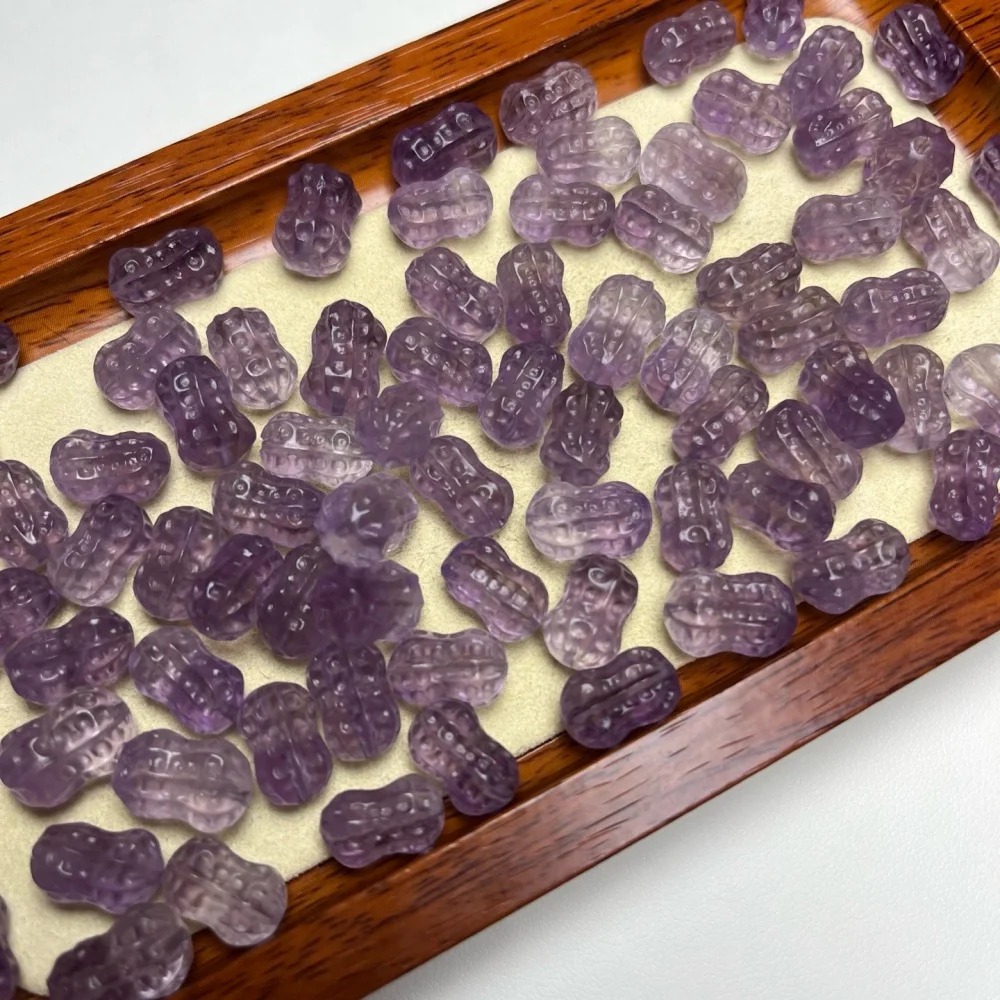 6PCS Natural Amethyst Peanut Quartz Pendant Polished Crystal Reiki Healing Jewelry Gift Cute Rock Decoration 13mm
6PCS Natural Amethyst Peanut Quartz Pendant Polished Crystal Reiki Healing Jewelry Gift Cute Rock Decoration 13mm
