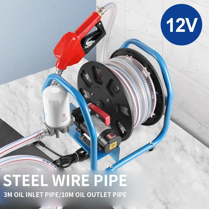 Electric oil pumps 12/220V Mobile portable Fuel Transfer Pump Car refuelling equipment All-in-one Reel Pump refuel nozzles Kits
Electric oil pumps 12/220V Mobile portable Fuel Transfer Pump Car refuelling equipment All-in-one Reel Pump refuel nozzles Kits