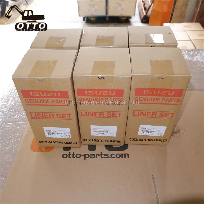 OTTO Rebuild Kit 1-87812486-1 1878124861 Excavator Model SH220-3 ZX200 ZX200-5G Liner Kit for ISUZU 6BG1 Liner Set
OTTO Rebuild Kit 1-87812486-1 1878124861 Excavator Model SH220-3 ZX200 ZX200-5G Liner Kit for ISUZU 6BG1 Liner Set
