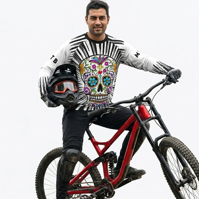 Long Sleeve Motocross Cycling Jersey, Bicycle Ghost Shirt, MTB Bike Downhill Wear, Road Mountain Jacket, Skull Top Monster
Long Sleeve Motocross Cycling Jersey, Bicycle Ghost Shirt, MTB Bike Downhill Wear, Road Mountain Jacket, Skull Top Monster