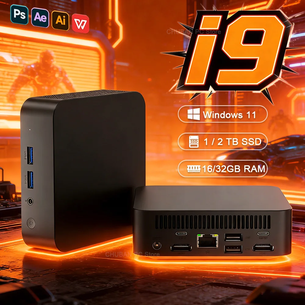 Мини-компьютер Intel Core i9 8950HK i3 6100U с Windows 11, 16 ГБ оперативной памяти, SSD 1 ТБ, игровой компьютер, BT5.2, портативный мини-десктоп с поддержкой Bluetooth 5.2.
Мини-компьютер Intel Core i9 8950HK i3 6100U с Windows 11, 16 ГБ оперативной памяти, SSD 1 ТБ, игровой компьютер, BT5.2, портативный мини-десктоп с поддержкой Bluetooth 5.2.