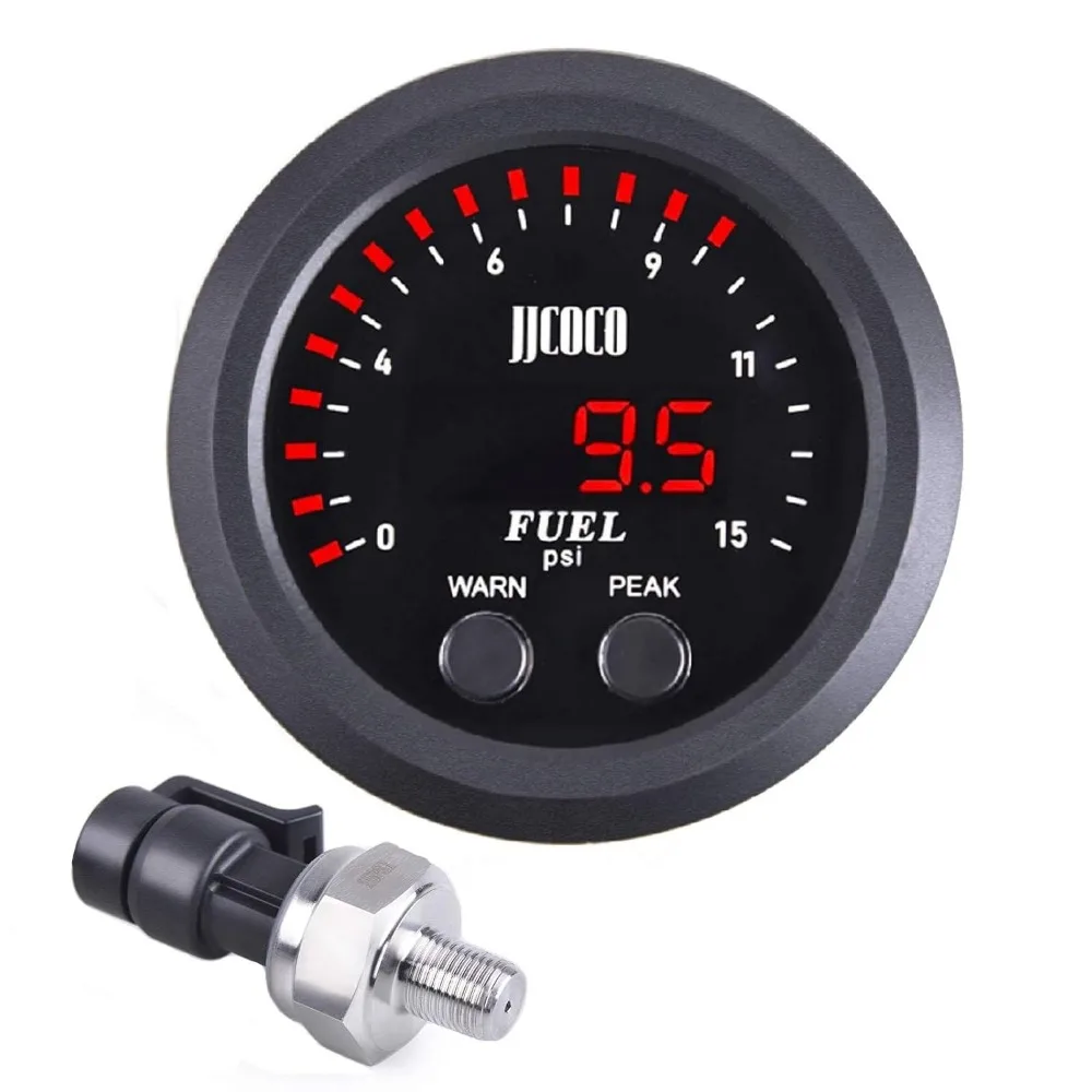 Тонкий 52-мм датчик давления топлива 0-15 PSI с красной LED-индикацией и сигнализацией 12-24В для легковых и грузовых автомобилей
Тонкий 52-мм датчик давления топлива 0-15 PSI с красной LED-индикацией и сигнализацией 12-24В для легковых и грузовых автомобилей