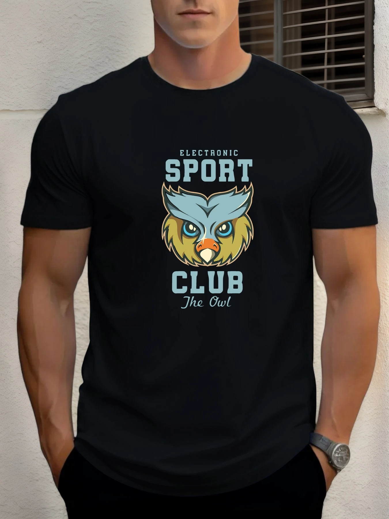 Man Short Sleeve T-shirt Owl Print Summer Round Neck Oversized Tee Casual Fashion High Quality Clothing
Man Short Sleeve T-shirt Owl Print Summer Round Neck Oversized Tee Casual Fashion High Quality Clothing
