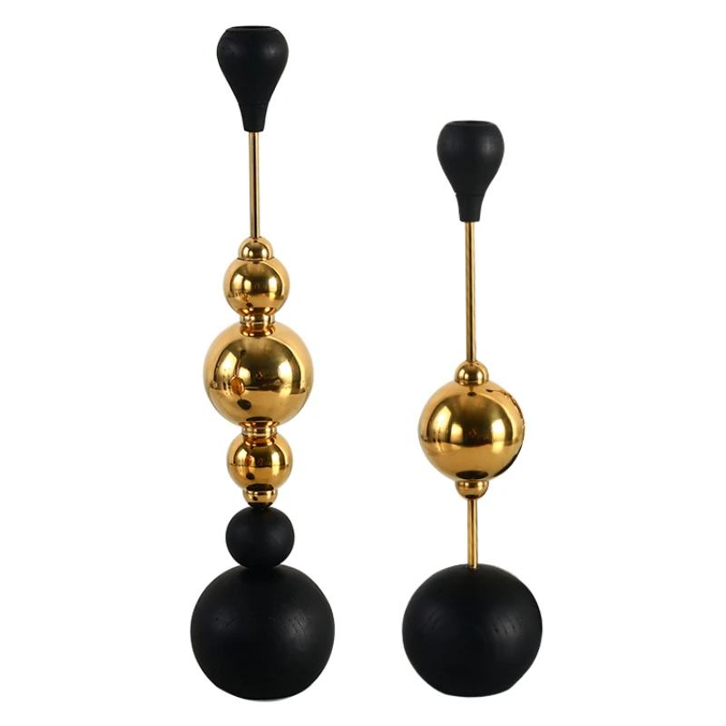 *Candlestick ornament Wooden ball Silver metal Stainless steel candlestick holder
*Candlestick ornament Wooden ball Silver metal Stainless steel candlestick holder