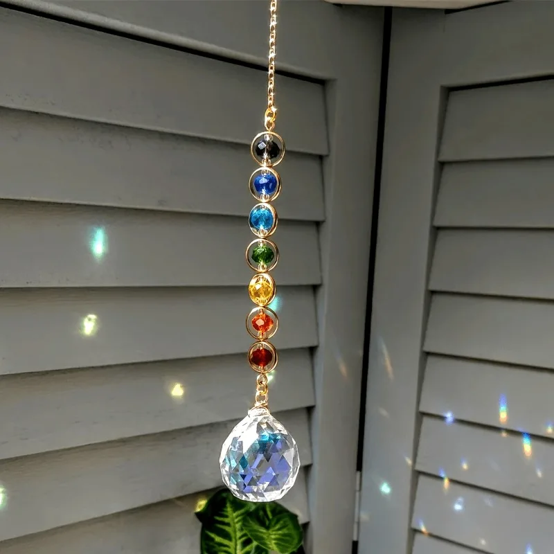 Crystal Sun Catcher, Rainbow Maker Prism Hanging Ornament, Boho Home Decor & Meditation Gift
Crystal Sun Catcher, Rainbow Maker Prism Hanging Ornament, Boho Home Decor & Meditation Gift