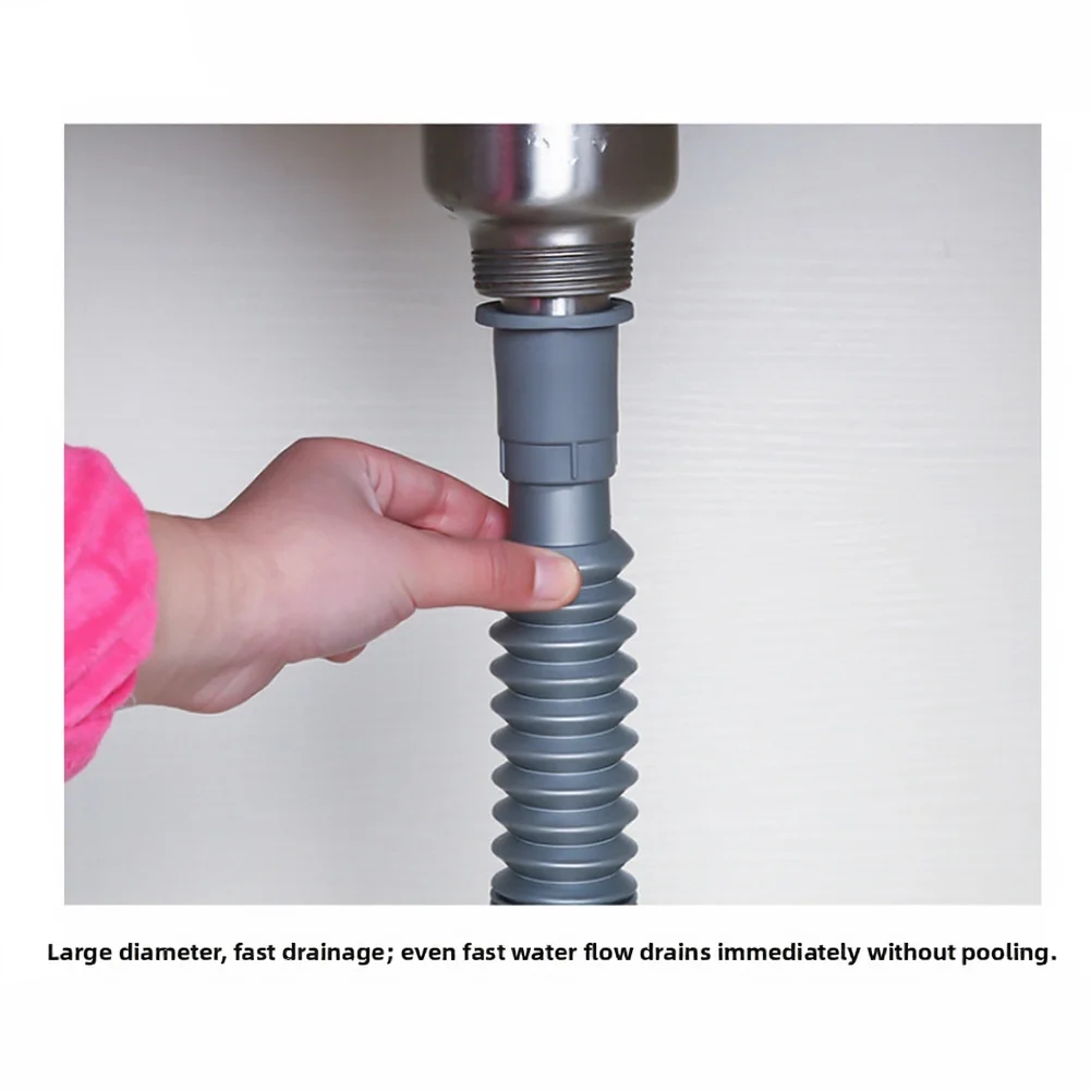 Standard Head Extendable Sink Hose Extends 80-90cm 26mm Inner Diameter Wear Resistant Standard Fit Drain System
Standard Head Extendable Sink Hose Extends 80-90cm 26mm Inner Diameter Wear Resistant Standard Fit Drain System