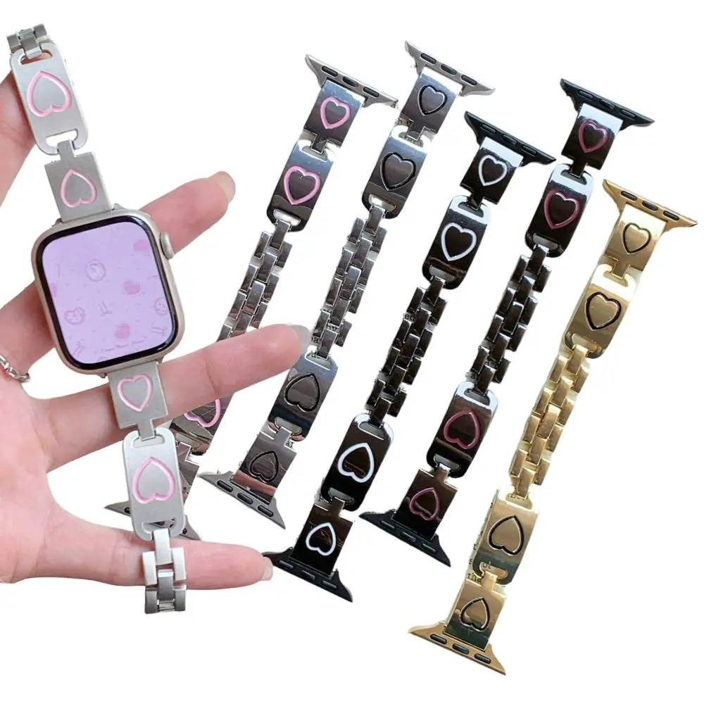 Love Hearth Metal Watch Straps for Apple Watch Band 38 40 41 42 44 45 46 49mm Dressy Wristband for iWatch S11 10 9 8 7 6 Correas
Love Hearth Metal Watch Straps for Apple Watch Band 38 40 41 42 44 45 46 49mm Dressy Wristband for iWatch S11 10 9 8 7 6 Correas