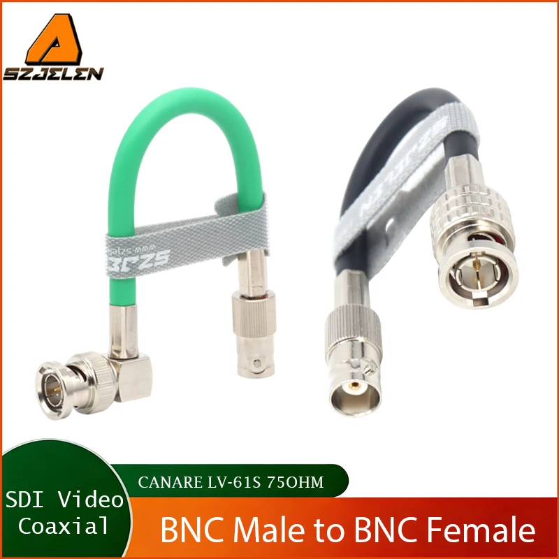 1PC BNC Male to BNC Female Cable Video coaxial Cable 75 coaxial cable CANARE LV-61S 75OHM
1PC BNC Male to BNC Female Cable Video coaxial Cable 75 coaxial cable CANARE LV-61S 75OHM