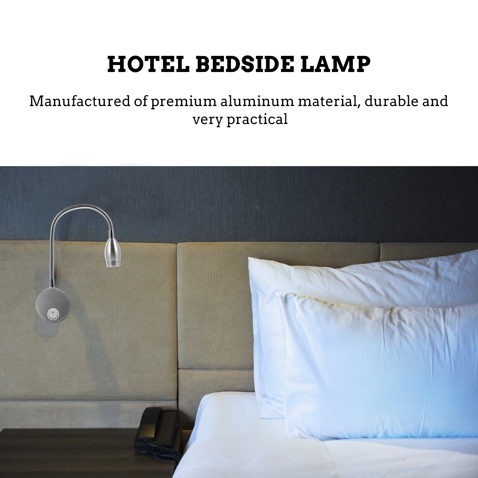 Reading Light Flexible Hose Eye Care Lamp LED Night Aluminum Bedside Spotlight Bedroom Study Office Durable Practical Modern
Reading Light Flexible Hose Eye Care Lamp LED Night Aluminum Bedside Spotlight Bedroom Study Office Durable Practical Modern