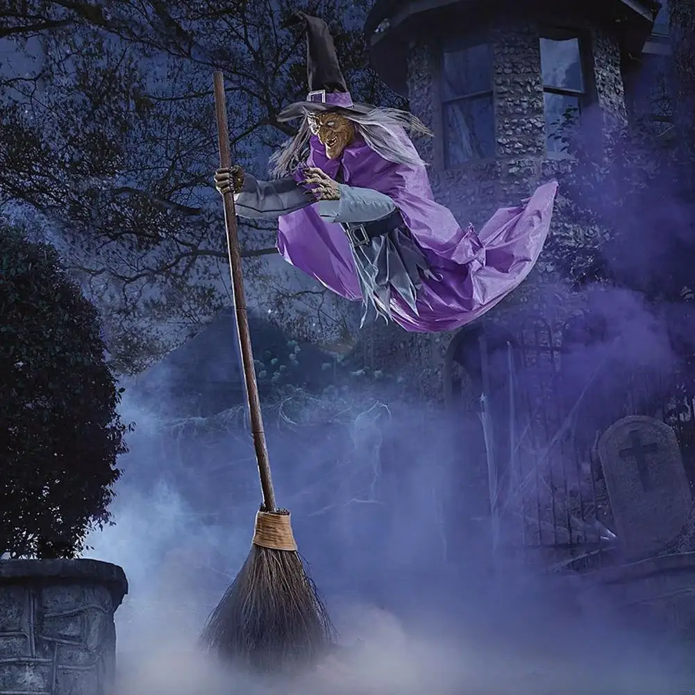 Witch Hovering Air Display Hovering Witch Halloween Decorations with Sound Sensors for Garden Yard Lawn Outdoor for Spooky
Witch Hovering Air Display Hovering Witch Halloween Decorations with Sound Sensors for Garden Yard Lawn Outdoor for Spooky