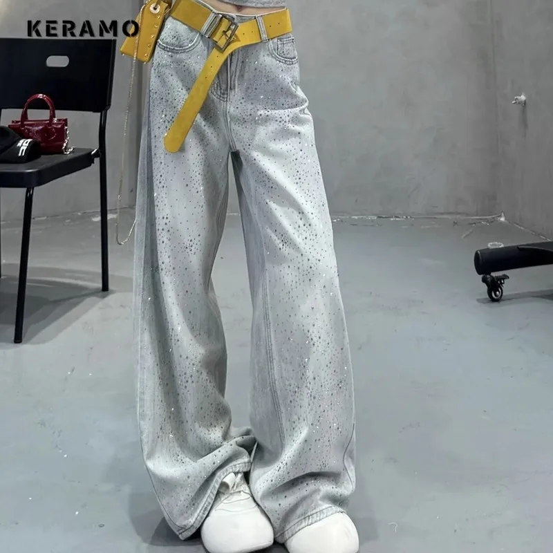 Women's Sexy Y2K Eclectic Sequins Denim Trouser Sweet 2000s Street Retro High Waist Jeans Casual Elegant Emo Full Length Pants
Women's Sexy Y2K Eclectic Sequins Denim Trouser Sweet 2000s Street Retro High Waist Jeans Casual Elegant Emo Full Length Pants