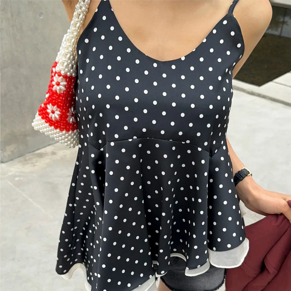 Летняя женская блузка в горошек с коротким рукавом, стандартный крой, из полиэстера, повседневная, с асимметричным подолом, D...
Летняя женская блузка в горошек с коротким рукавом, стандартный крой, из полиэстера, повседневная, с асимметричным подолом, D...