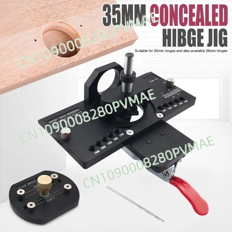 Woodworking Hinge Boring Jig | Cabinet Door Butterfly Hinge Drilling Locator with Limit & Fixing Function
Woodworking Hinge Boring Jig | Cabinet Door Butterfly Hinge Drilling Locator with Limit & Fixing Function