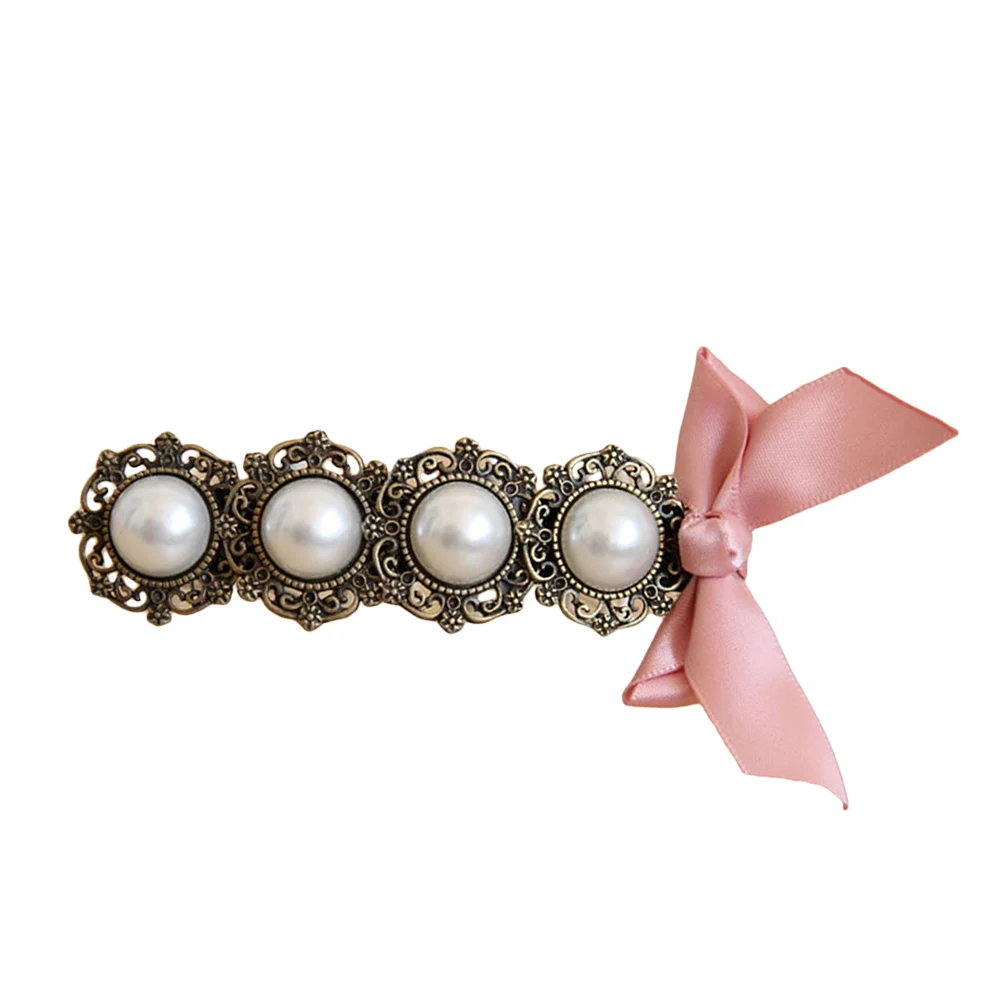 Pearl Bow Clips Women Barrettes Women Girl Retro Elegant Fashion Wedding Party Styling Tools Accessories
Pearl Bow Clips Women Barrettes Women Girl Retro Elegant Fashion Wedding Party Styling Tools Accessories