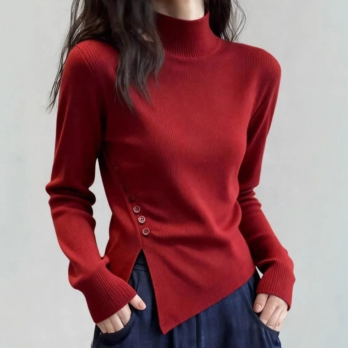Dongguan Daliang Knitted Sweater Women's High-end New Style Fleece Long Sleeve round Neck Color Spring Fashionable
Dongguan Daliang Knitted Sweater Women's High-end New Style Fleece Long Sleeve round Neck Color Spring Fashionable