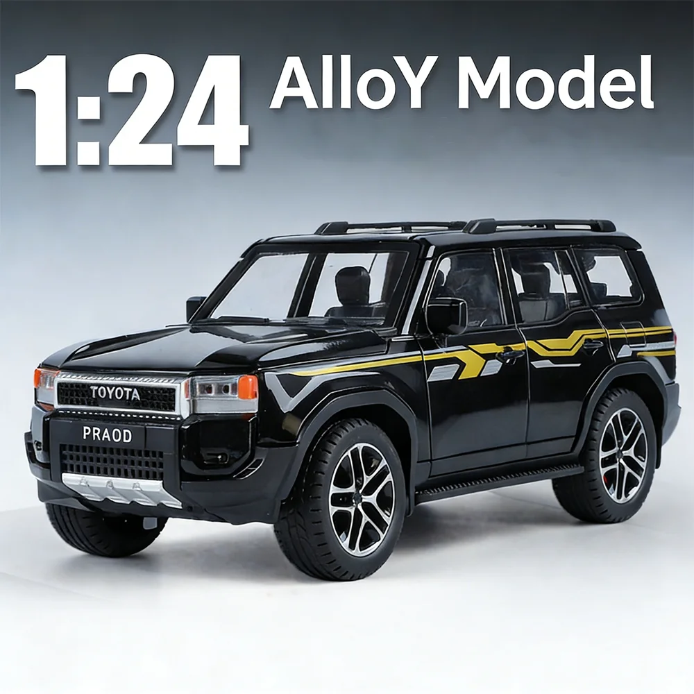 1:24 Prado LC250 LC80 Alloy Model Toy Diecast Metal Miniature Car Doors Opened Rubber Tire Pull Back Vehice Adult Birthday Gifts
1:24 Prado LC250 LC80 Alloy Model Toy Diecast Metal Miniature Car Doors Opened Rubber Tire Pull Back Vehice Adult Birthday Gifts