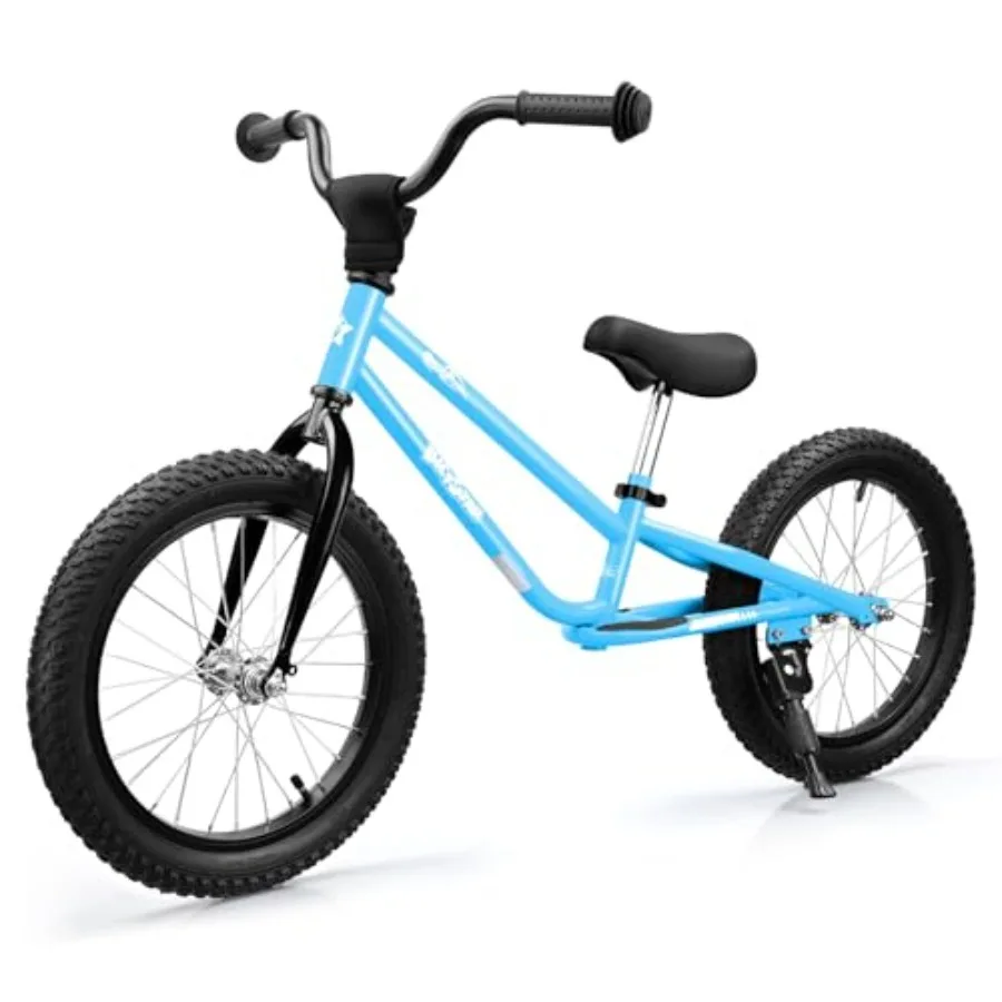 Balance Bike with Real Rubber Air Tires - 16 Inch Big Kid Bicycle Ages 5-8, Adjustable Seat and Handlebars, Lightweight No Peda
Balance Bike with Real Rubber Air Tires - 16 Inch Big Kid Bicycle Ages 5-8, Adjustable Seat and Handlebars, Lightweight No Peda