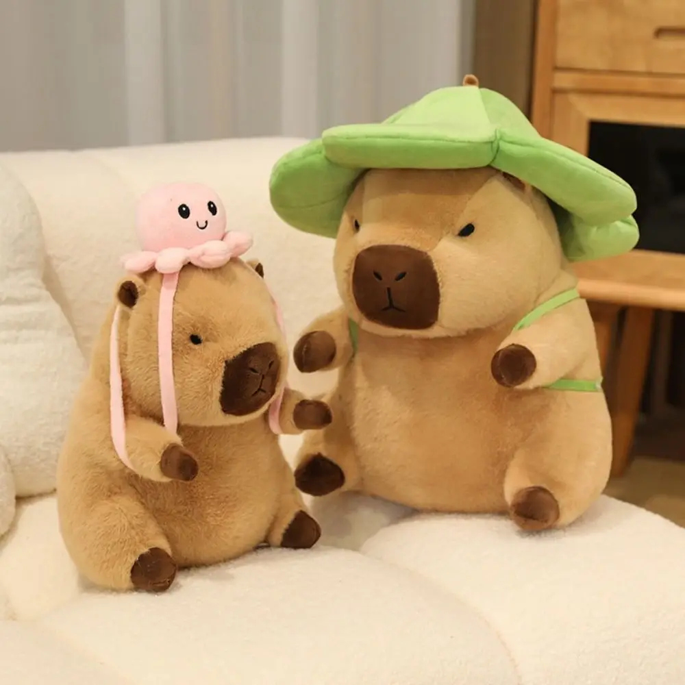 Flower Hat Capybara Plush Toy Doll Animal Backpack Soft Simulation Capybara Toy Stuffed PP Cotton Stuffed Capybara Doll
Flower Hat Capybara Plush Toy Doll Animal Backpack Soft Simulation Capybara Toy Stuffed PP Cotton Stuffed Capybara Doll