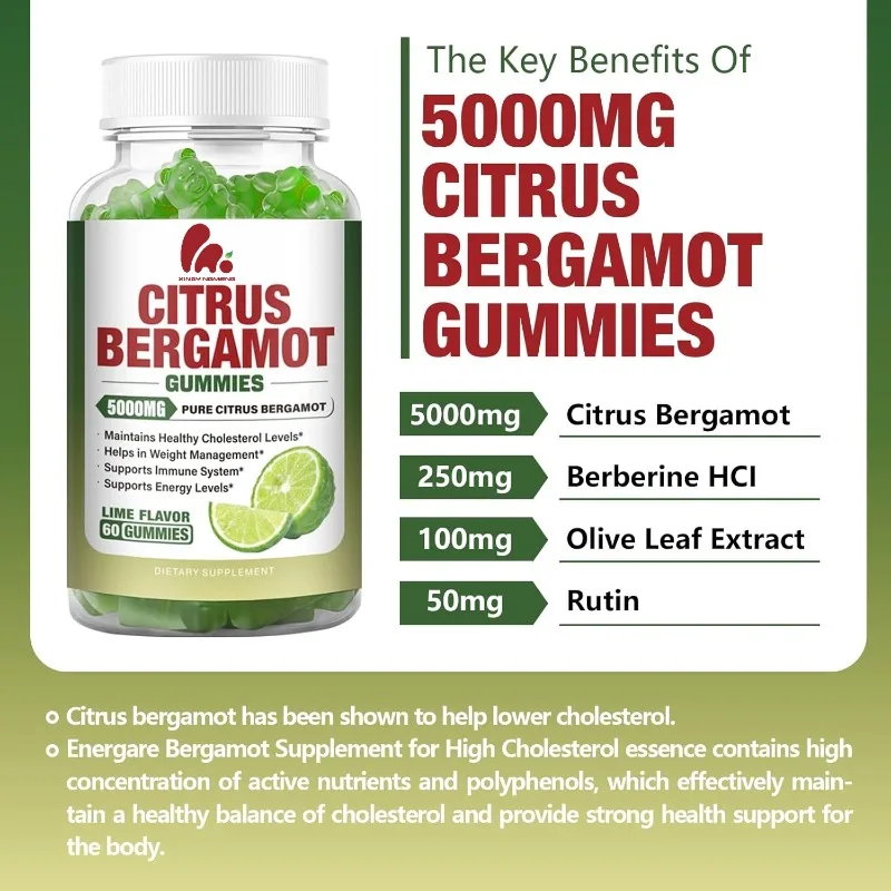Lemon bergamot gummy, all natural Italian lemon bergamot supplement, immune anti-aging support, vegetarian
Lemon bergamot gummy, all natural Italian lemon bergamot supplement, immune anti-aging support, vegetarian