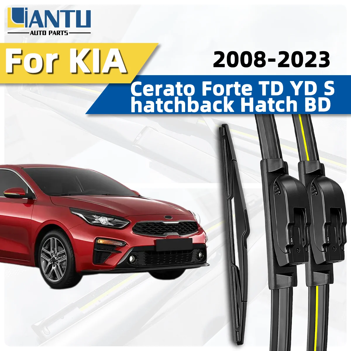 3PCS Front Rear Windshield Wiper Blades Fit For KIA Cerato Forte TD YD S hatchback Hatch BD 2008-2023 Car Premium Quiet Parts
3PCS Front Rear Windshield Wiper Blades Fit For KIA Cerato Forte TD YD S hatchback Hatch BD 2008-2023 Car Premium Quiet Parts