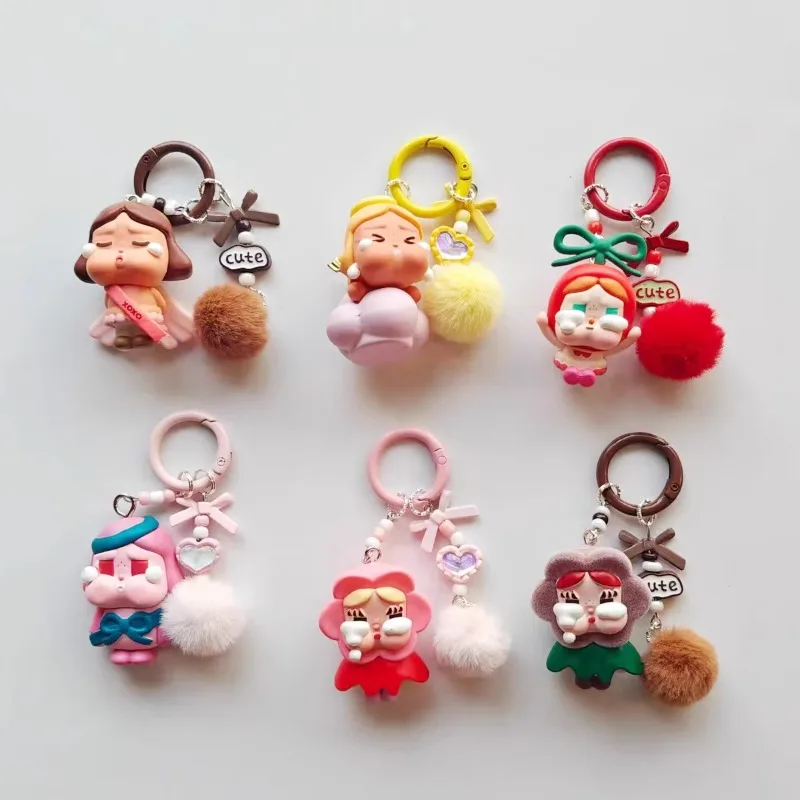Kawaii Mini Crybaby Keychain Cartoon Creative Three-Dimensional Doll Schoolbag Pendant Decor Car Key Chain Women and Men Gifts
Kawaii Mini Crybaby Keychain Cartoon Creative Three-Dimensional Doll Schoolbag Pendant Decor Car Key Chain Women and Men Gifts