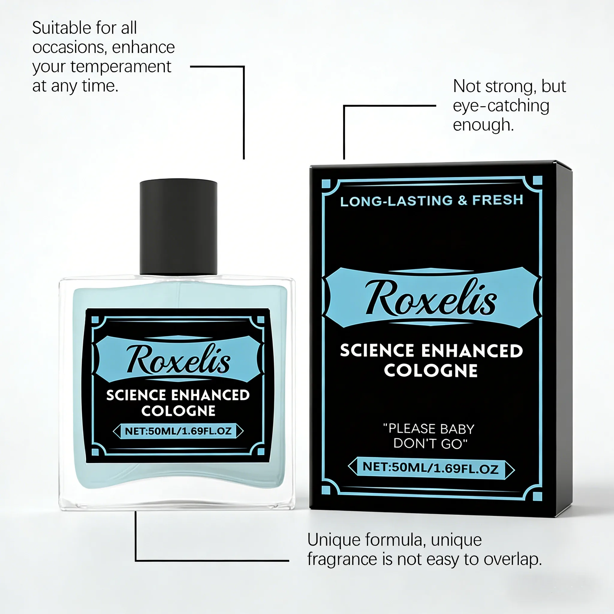 Men's Long Lasting Cologne Mist 50ml Gentleman Charming Fragrance Refreshing Scent Perfect for Dating & Daily Use
Men's Long Lasting Cologne Mist 50ml Gentleman Charming Fragrance Refreshing Scent Perfect for Dating & Daily Use