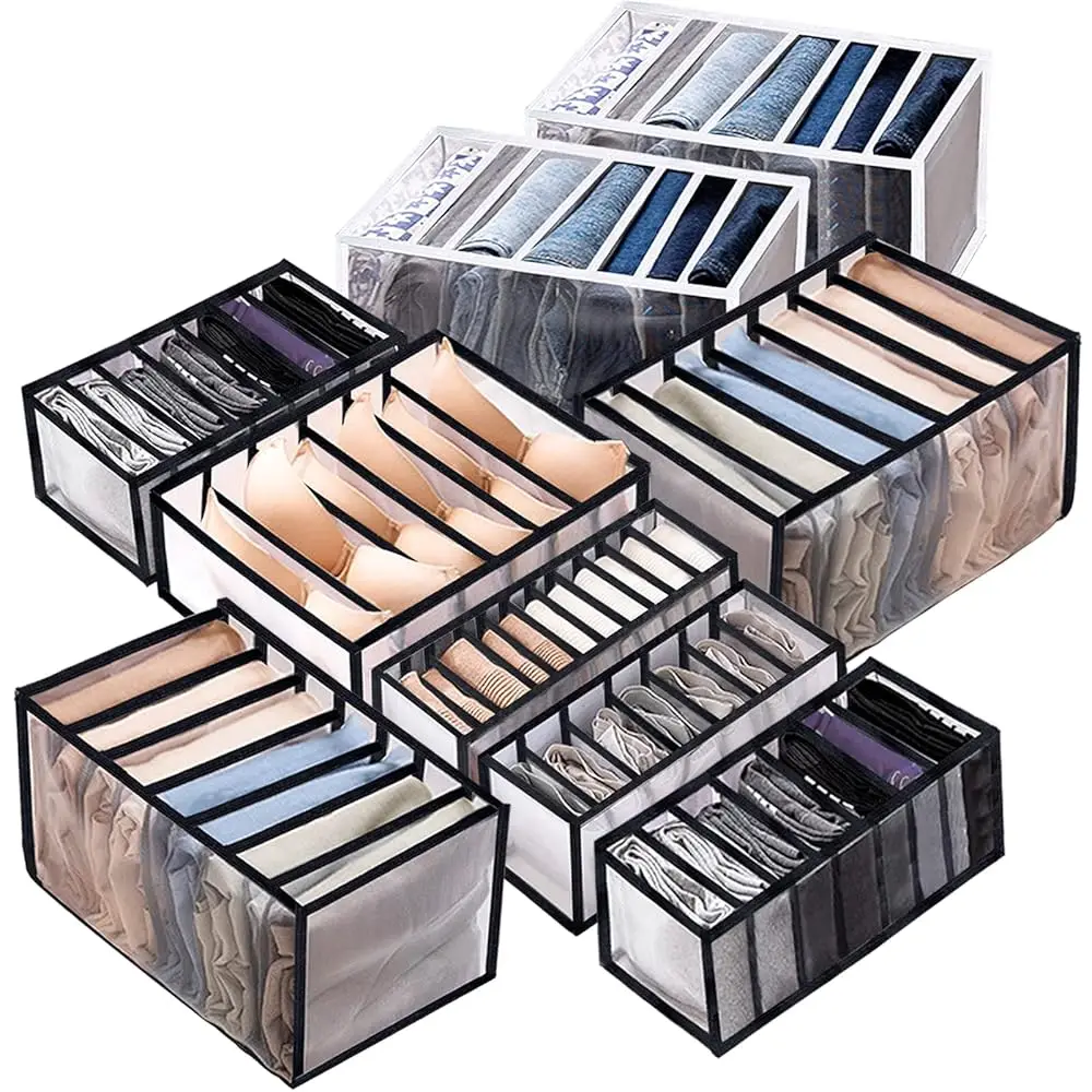 9 Pa Wardrobe Clothes Organizer For Drawers, Foldable Clothes Drawer Mesh Separation Box, Drawer Dividers For Clothes Pants
9 Pa Wardrobe Clothes Organizer For Drawers, Foldable Clothes Drawer Mesh Separation Box, Drawer Dividers For Clothes Pants