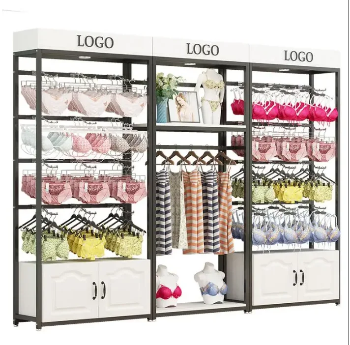 Underwear store shelf display shelf wall bra shelf floor underwear display cabinet pajamas display cabinet gold net red
Underwear store shelf display shelf wall bra shelf floor underwear display cabinet pajamas display cabinet gold net red