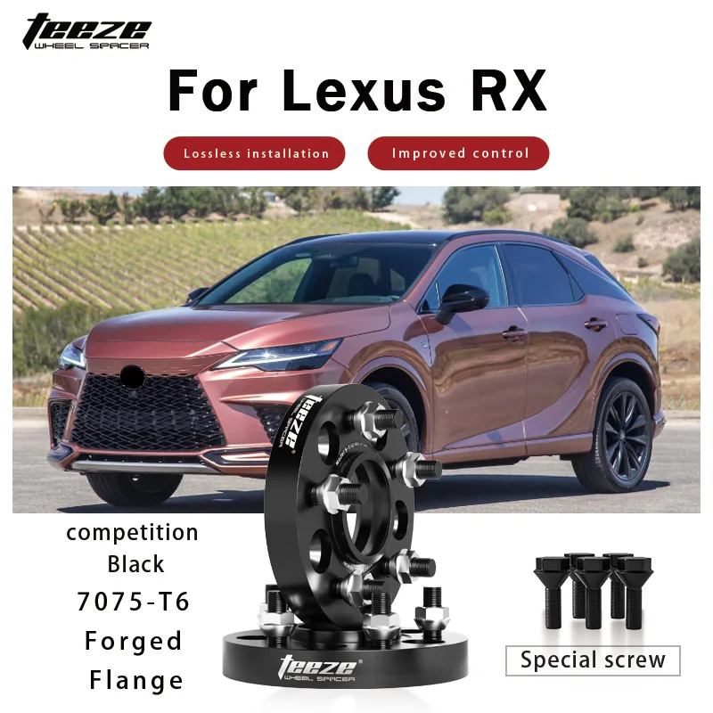 Teeze 2/4pcs 5x114.3 CB 60.1mm M12x1.5 Hub Centric Black Forged wheel spacer For Lexus RX Flange Plate15/20/25/30/35mm
Teeze 2/4pcs 5x114.3 CB 60.1mm M12x1.5 Hub Centric Black Forged wheel spacer For Lexus RX Flange Plate15/20/25/30/35mm