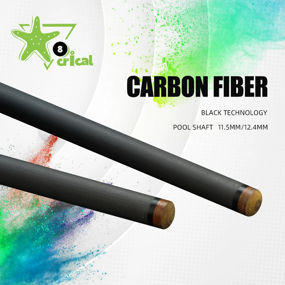 CRICAL Carbon Shaft Pool Cue Kit, Single Shaft, 12.4mm, 11.5mm, Uniloc Joint Technology, Stick Kit, Singe Shaft
CRICAL Carbon Shaft Pool Cue Kit, Single Shaft, 12.4mm, 11.5mm, Uniloc Joint Technology, Stick Kit, Singe Shaft