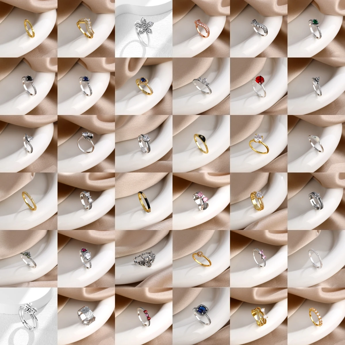 Trendy Rings for Women Silver Gold Rose Gold Color Zircon Crystal Flower Crown Colorful Stone Finger Ring Fashion Jewelry Gift
Trendy Rings for Women Silver Gold Rose Gold Color Zircon Crystal Flower Crown Colorful Stone Finger Ring Fashion Jewelry Gift
