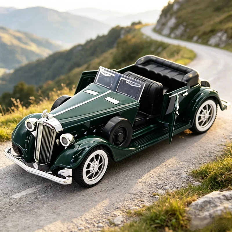 Die-cast Simulation 1:32 Alloy Classic Car Model, Automotive Ornament, Boy's Toy with Rear Wheel Retractability
Die-cast Simulation 1:32 Alloy Classic Car Model, Automotive Ornament, Boy's Toy with Rear Wheel Retractability