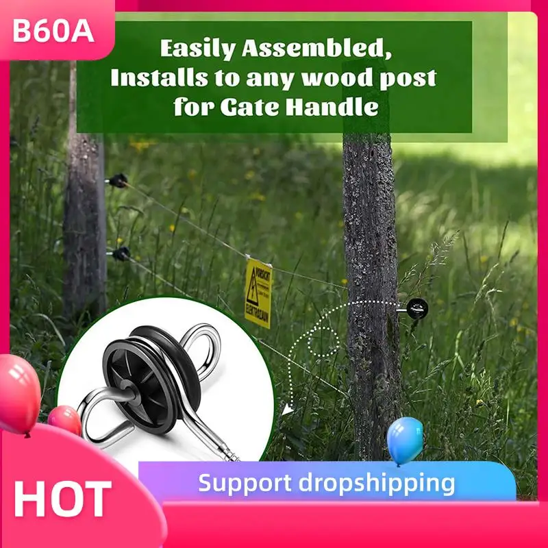 B60A 20Pcs Electric Fence Gate Handle Anchor Electric Fence Insulators Fence Wire Insulators For Electric Fence Wood Post
B60A 20Pcs Electric Fence Gate Handle Anchor Electric Fence Insulators Fence Wire Insulators For Electric Fence Wood Post
