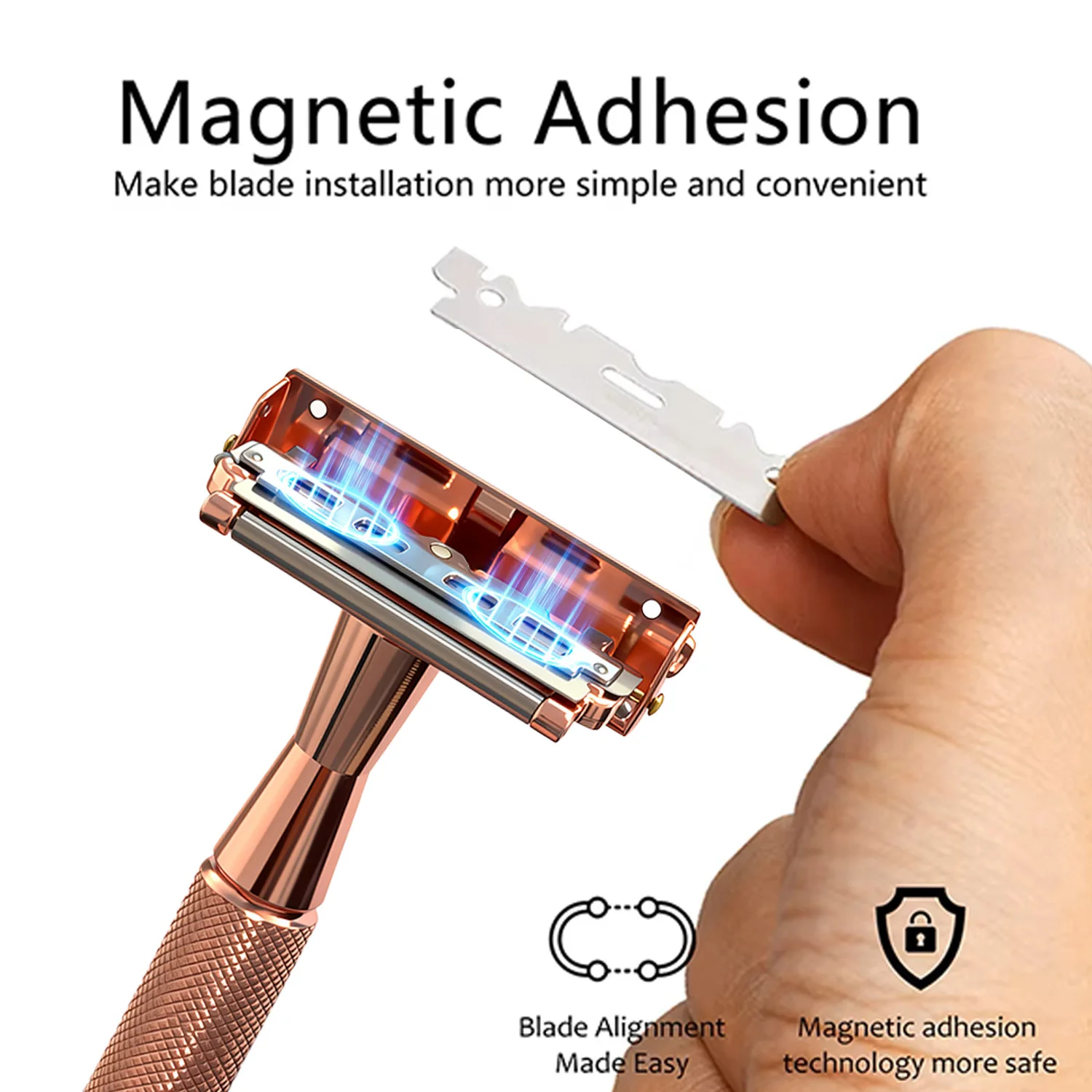 Vintage Luxury Safety Razor Polished Metal Double-Edge Shaving Razor Textured Anti-Slip Grip Available 3 Colors Reusable Shaver
Vintage Luxury Safety Razor Polished Metal Double-Edge Shaving Razor Textured Anti-Slip Grip Available 3 Colors Reusable Shaver