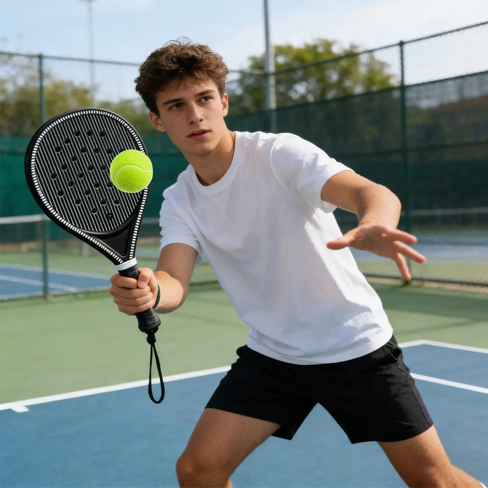 Kids Pickleball Paddle Carbon Fiber Lightweight Non-Slip Portable Paddle Paddleboard Racket Set For Women Men Adults Sports
Kids Pickleball Paddle Carbon Fiber Lightweight Non-Slip Portable Paddle Paddleboard Racket Set For Women Men Adults Sports