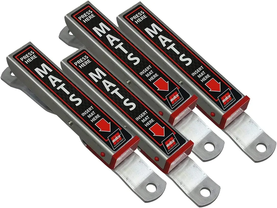 Heavy Duty Aluminum Car Wash Floor Mat Hanger - Pack of 4, Rust Resistant, Easy Mount for Cleaning and Drying
Heavy Duty Aluminum Car Wash Floor Mat Hanger - Pack of 4, Rust Resistant, Easy Mount for Cleaning and Drying