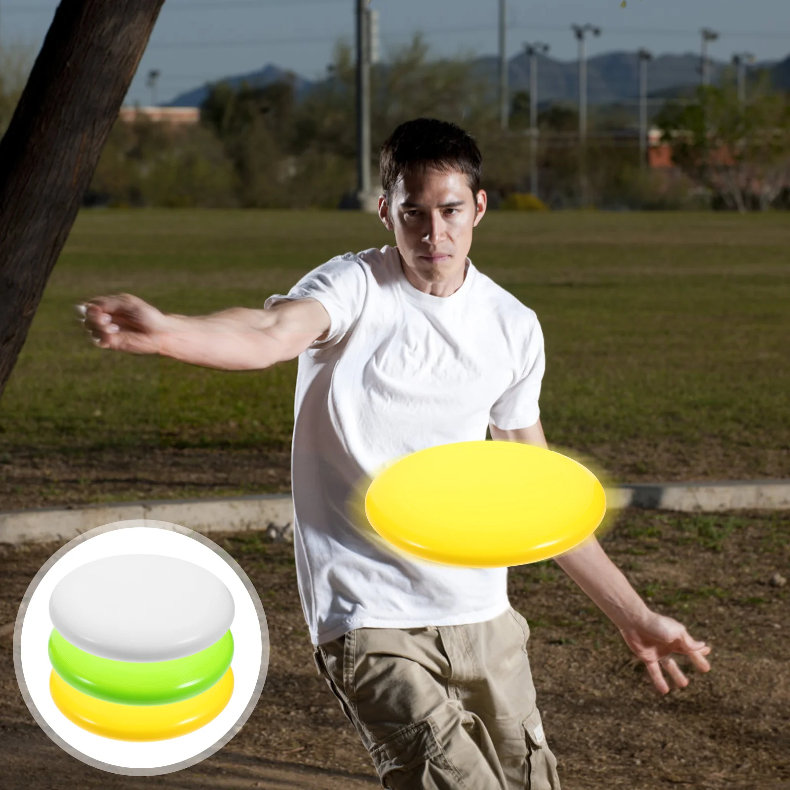 3 Pcs Golf Discs Set Lightweight Portable Mini Markers for Disc Golf Equipment Beginners Small Child Play Beach Flying Disk
3 Pcs Golf Discs Set Lightweight Portable Mini Markers for Disc Golf Equipment Beginners Small Child Play Beach Flying Disk