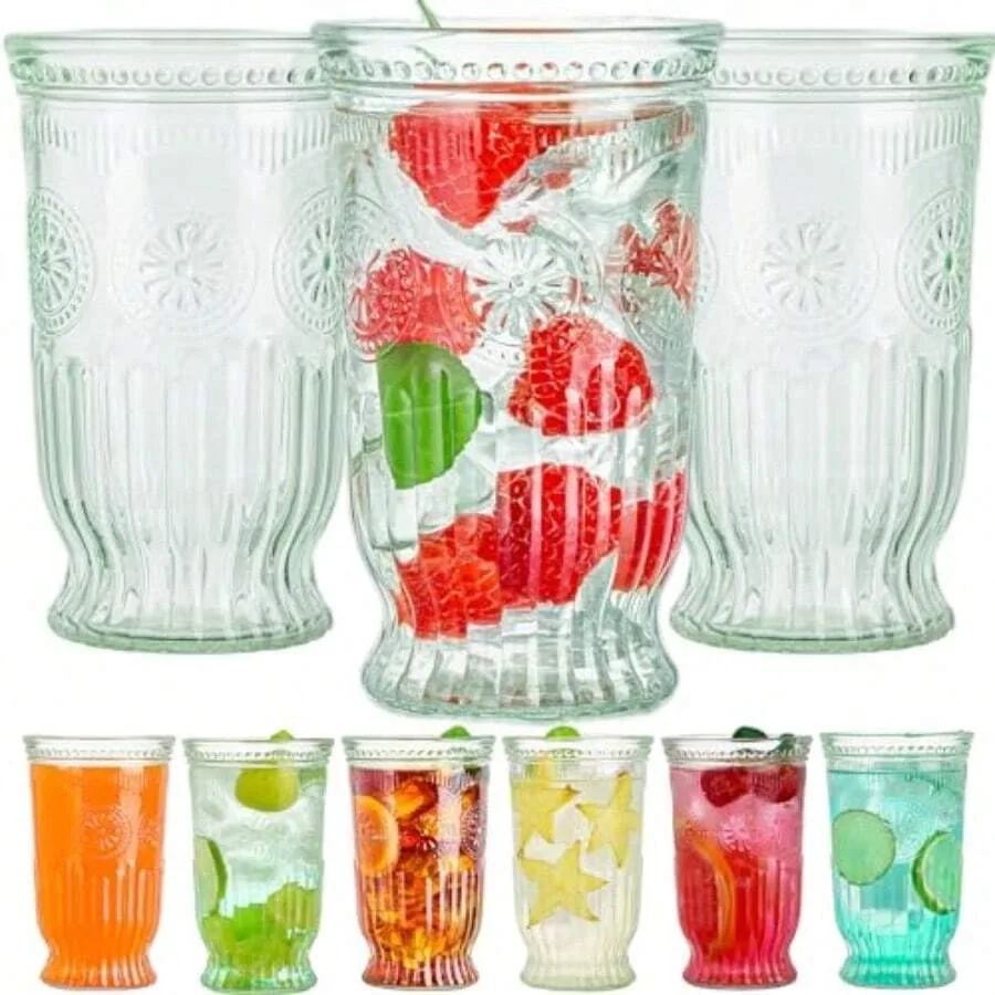 Nta Drinking Glae 6 Pc Eoed Deigned High Glae 16oz Gla Cup Tall Water Gla Tuler Mojito Cup Cocktail Gla Nta Glaware Et For Juic
Nta Drinking Glae 6 Pc Eoed Deigned High Glae 16oz Gla Cup Tall Water Gla Tuler Mojito Cup Cocktail Gla Nta Glaware Et For Juic