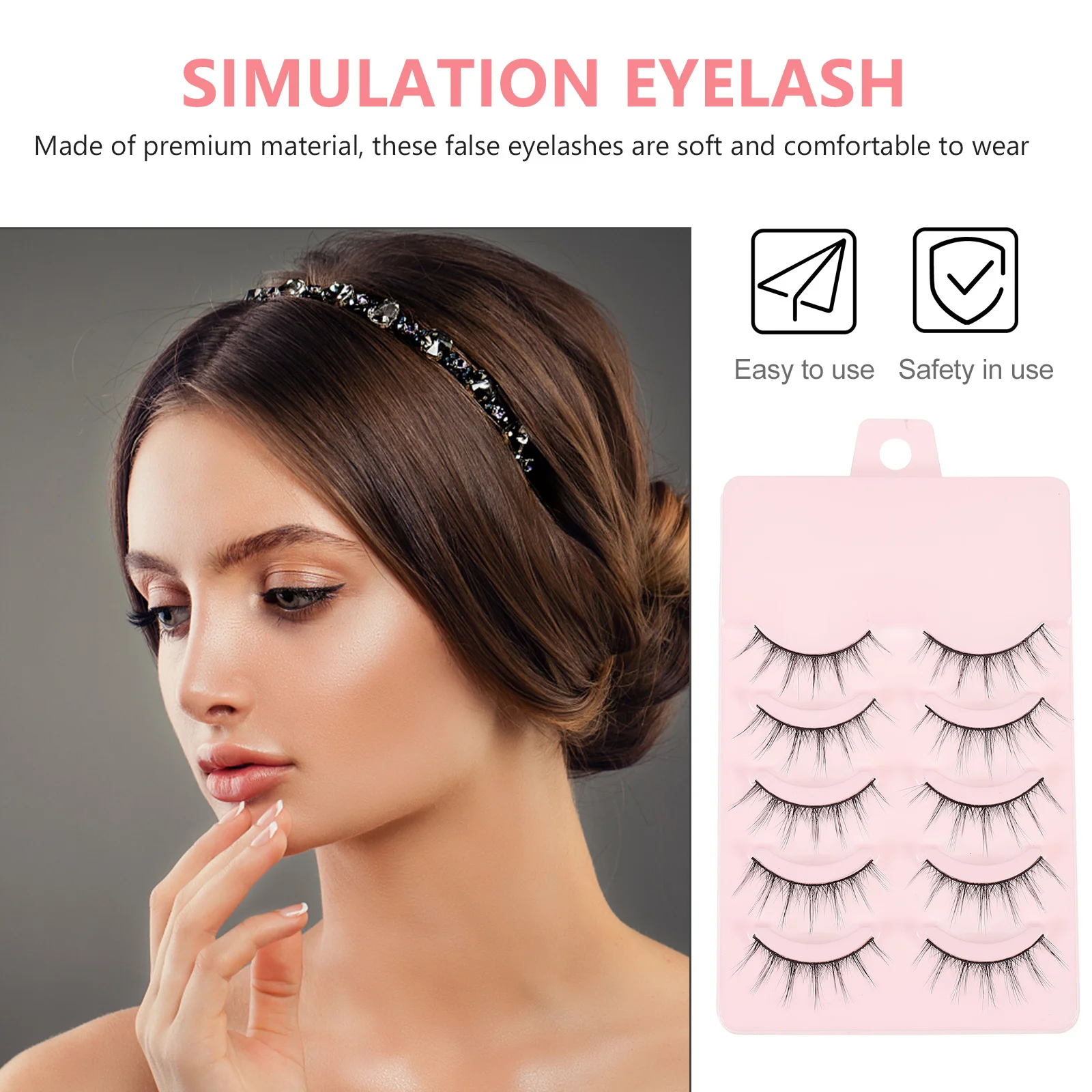 5Pairs 3D False Eyelashes Thick Dense Strip Lashes Soft Fiber Feathered Effect Reusable Artificial Eyelash for Attractive Eye
5Pairs 3D False Eyelashes Thick Dense Strip Lashes Soft Fiber Feathered Effect Reusable Artificial Eyelash for Attractive Eye