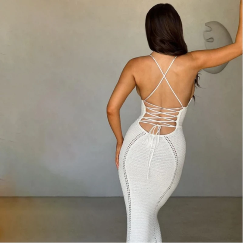 2025 Knitted Solid Color V-neck Tank Top Sexy Tight Skirt Summer Women's Fashion Beach Vacation Dress
2025 Knitted Solid Color V-neck Tank Top Sexy Tight Skirt Summer Women's Fashion Beach Vacation Dress