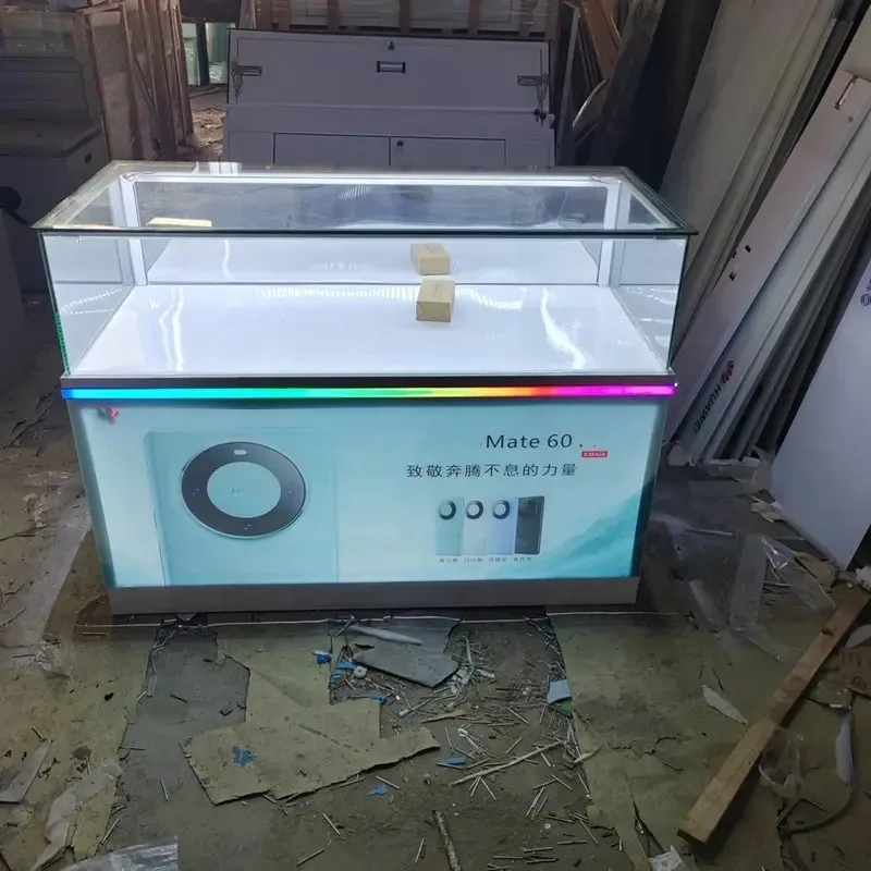 Custom high quality metal mobile phone display counter led cell phone display showcase for phone repair store
Custom high quality metal mobile phone display counter led cell phone display showcase for phone repair store