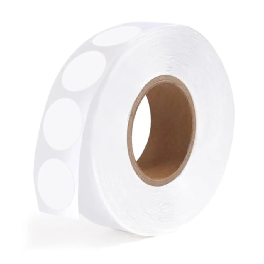 1000 PCS Dot Stickers 1/2 Inch Circle Small Round Coding Labels, Blank White Color Sticky Dots for Yard Sale Office Shop Home M
1000 PCS Dot Stickers 1/2 Inch Circle Small Round Coding Labels, Blank White Color Sticky Dots for Yard Sale Office Shop Home M