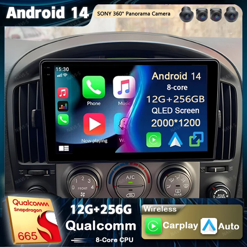 Android 14 For Hyundai H1 II 2 TQ 2007 - 2015 2K QLED Android Car Radio Multimedia Video Player GPS Stereo CarPlay 4G Navigation
Android 14 For Hyundai H1 II 2 TQ 2007 - 2015 2K QLED Android Car Radio Multimedia Video Player GPS Stereo CarPlay 4G Navigation