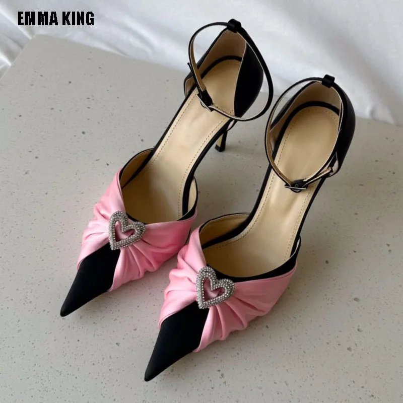 Love Shape Decor Women Pumps Pleat Design Elegant Stiletto High Heels Office Lady Shoe Fashion Summer Slingbacks Female Shoes
Love Shape Decor Women Pumps Pleat Design Elegant Stiletto High Heels Office Lady Shoe Fashion Summer Slingbacks Female Shoes