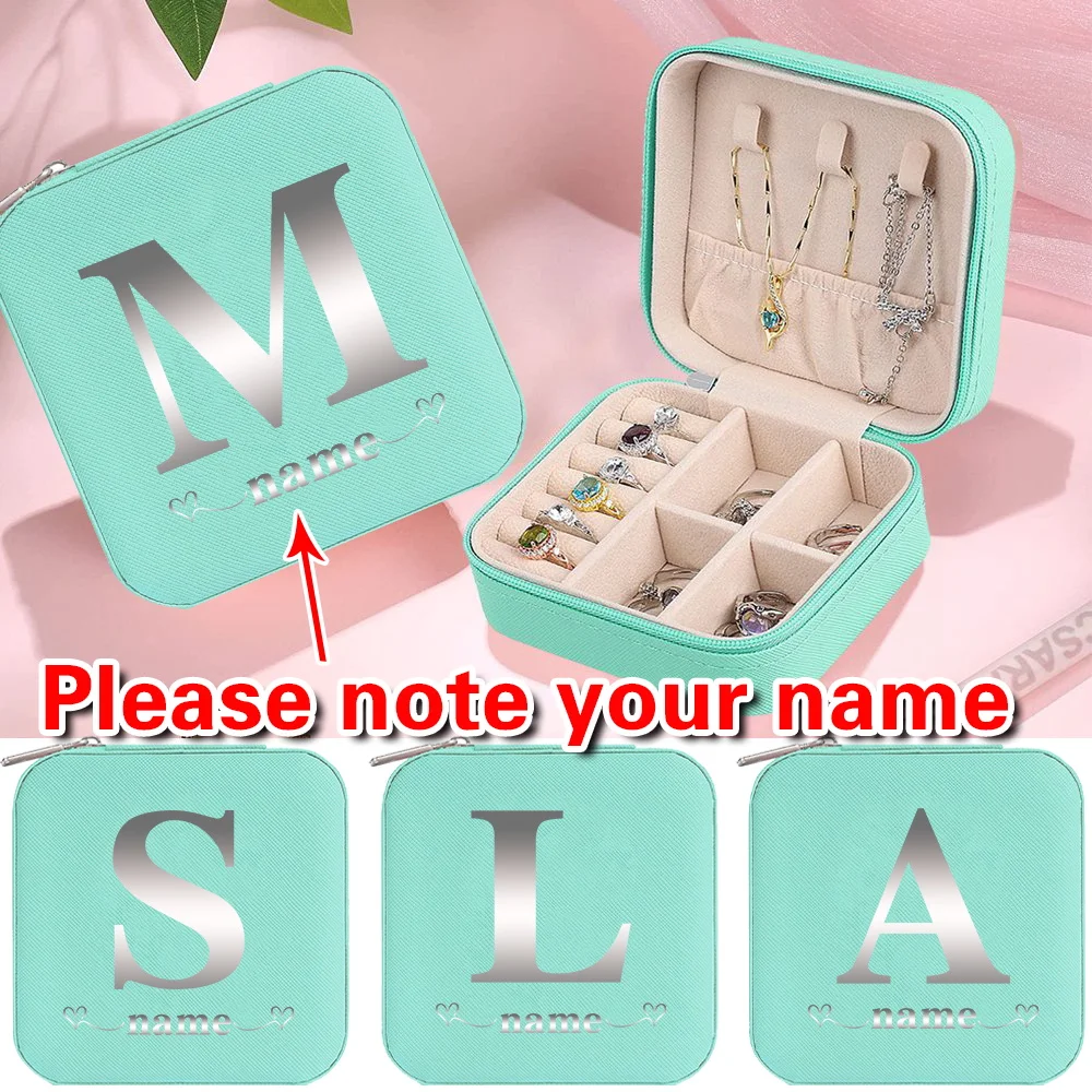 Индивидуальное имя, дорожный футляр для ювелирных изделий, портативный органайзер для ювелирных изделий, дисплей, женская косметичка, пылезащитная коробка для хранения сережек
Индивидуальное имя, дорожный футляр для ювелирных изделий, портативный органайзер для ювелирных изделий, дисплей, женская косметичка, пылезащитная коробка для хранения сережек