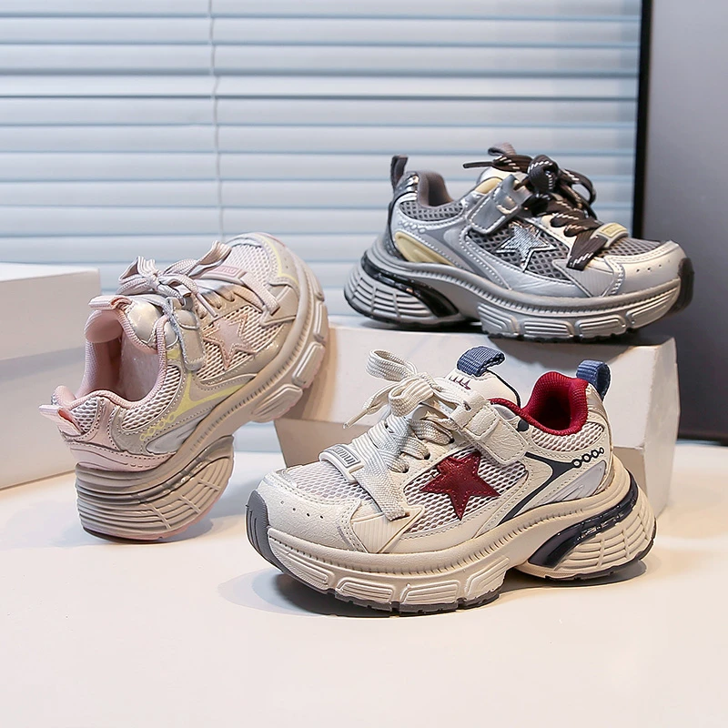 2025 Children's Sneakers Boy Spring Autumn Mesh Girls School Causal Basketball Shoes Fashion Kids Chunky Running Sports Shoes
2025 Children's Sneakers Boy Spring Autumn Mesh Girls School Causal Basketball Shoes Fashion Kids Chunky Running Sports Shoes