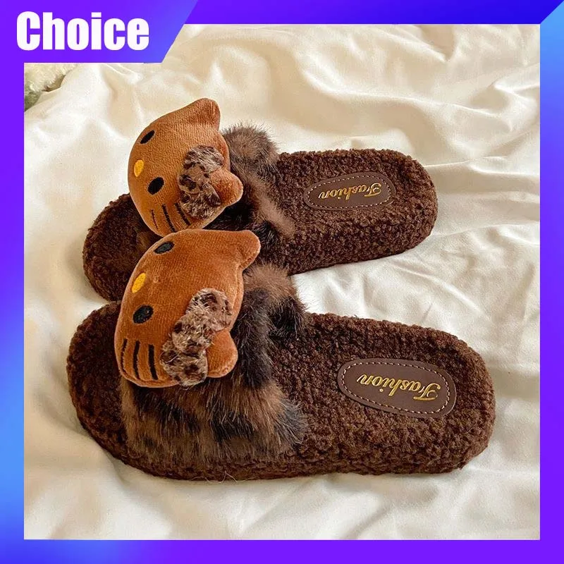 Sanrio Hellokitty Slippers Anime Cartoon Kawaii Cute Home Plush Slippers Fashion Casual Outdoor Ladies Slippers Woman Shoes Gift
Sanrio Hellokitty Slippers Anime Cartoon Kawaii Cute Home Plush Slippers Fashion Casual Outdoor Ladies Slippers Woman Shoes Gift