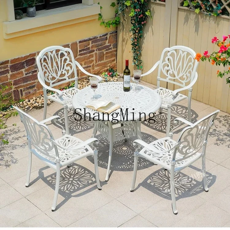 CL anti-corrosion white combination outdoor balcony courtyard garden simple outdoor table and chairs
CL anti-corrosion white combination outdoor balcony courtyard garden simple outdoor table and chairs